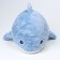 Soft toy "Cat" in a shark costume, 48 cm, blue color