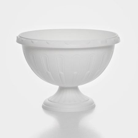 Street Kashpo on the leg "Julia", 8 l, white color