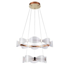 Suspended chandelier Arte Lamp Grace A1868SP-2PB, LED, 43 W, 60x60x11 cm, 2150 lm, brass