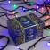 Garland "thread" 10 m, IP44, UMS, dark thread, 100 LED, glow of multi, 220 V