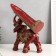 Souvenir stand for a bottle of polystone "Elephant with a blade with brushes" 29x28x10.5 cm