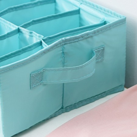 Organizer for storage of linen "Comfort", 12 cells, 35 × 24 × 13 cm, barrier color-3