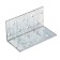 Fixed corner 40 x 40 x 80 x 2 mm, galvanized