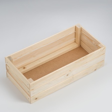Box wooden for shelves with a depth of 50x25x15 cm-2