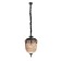 Ceiling light "Julius" brown/black 1x40W, E27, 37x37x70 cm