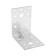 Fitty corner 90x90x65x2.0 amplifier. Gots, 25 pcs.