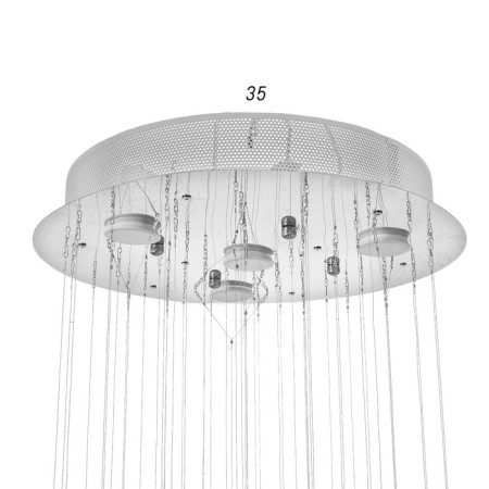 Lamp Cascad Ilaria GU10 5W chrome 40x40x70 cm Bayerlux-5