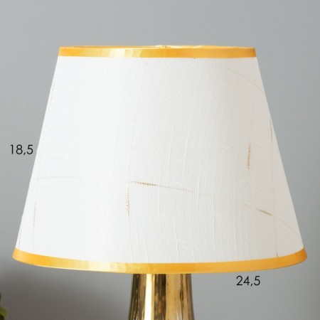Table lamp "Alba" 1x40W E14 white/gold 24x24x40cm-2