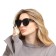 Women's sunscreen glasses "OneSun", UV 400, pipe 15 cm, lens 5.5x5 cm