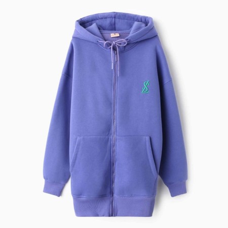 Women's sweatshirt was laid down, lilac color, rr One size (42-50)-6