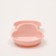 Double plastic bowl 2 x 160 ml, 24 cm x 11.5 cm x 3 cm, pink