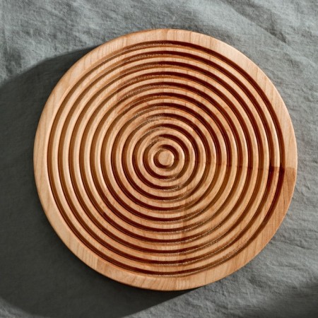 Defense board for feeding and serving ADELICA "Olympus", d = 20 × 1.8 cm, birch-2