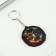 Key keychain wooden "Aries", space, 4.5 x 6 cm