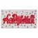 Wooden envelope carved "Happy birthday!" Red inscription