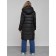 Coat insulated winter female, size 42, black color