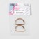 The half -ring for bags is cast, d = 30 mm, thickness - 2 mm, 2 pcs, gold color