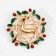 Brooch "Forest Deer", colored in gold