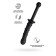 Fallomitator Bilateral Toyfa PopoPo Pleasure, silicone, black color, 24.5 cm
