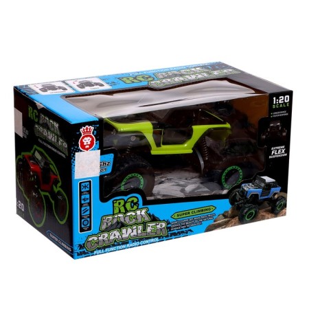 Radio -controlled jeep "Krauler", 1:20, works from the battery, the color is green-7