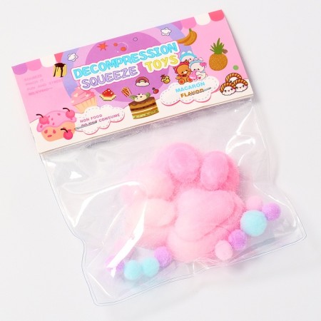 Squish anti -stress - Taba Law toy, with fluffy sprinkling, mix-9