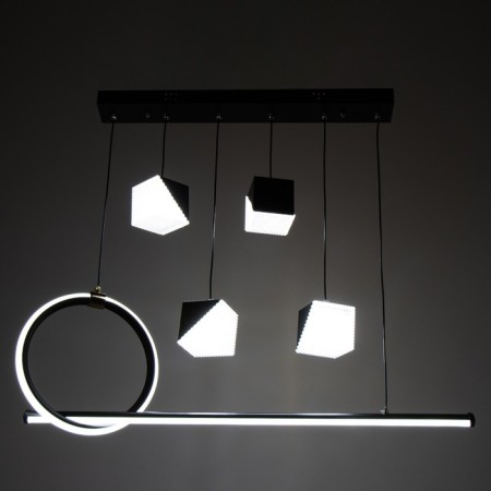 Bayerlux chandelier 2676/6 LED 126W 3000-6000K black 76x27 cm-3
