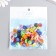 Beads for creativity Plastic "Smiley on the Flower" Bright set 20 grams 0.6x1x1 cm