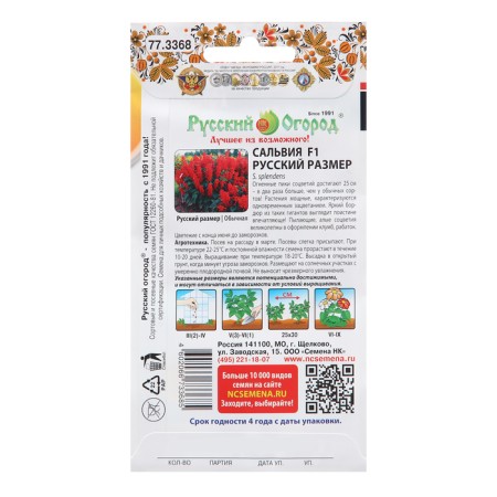 Flower seeds Salvia "Russian size", 20 pcs-1