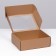 Box with a window, brown, 27 x 21 x 9 cm