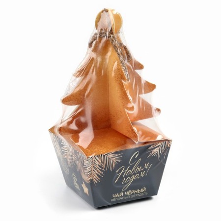 New Year! Black tea, apple strudel "Happy New Year", 20 g-5