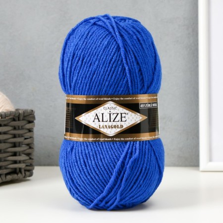 Yarn "Lanagold" 51% acrylic, 49% wool 240m/100g (141 cornflines)