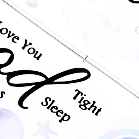 Sticker Plastic Interior Color "Sleeping Bear for a month" 25x70 cm set 2 sheets-2