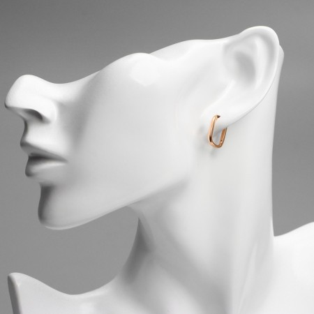 Earrings Metal Xuping Elevation, Color Pink Gold-2