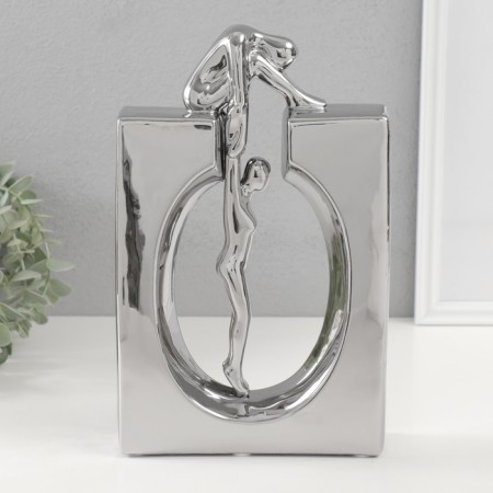 Souvenir Ceramics "Support Close" silver 5x17.5x28 cm
