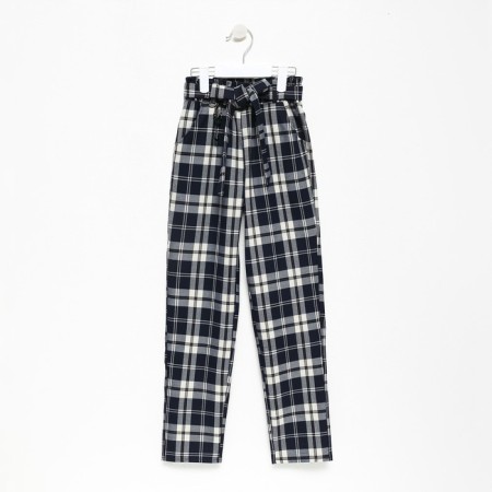 School pants for girls, dark blue color, height 152 cm-5
