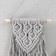 Panel wall -mounted macrame "Calle" gray 38x20 cm