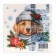 New Year's napkins Paper Home Collection "Good dog", 3 layers, 33x33 cm, 20 pcs