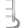 The electric heated towel -heated “Sanprise” Aurora P8, 500x800 mm, with a shelf, right, chrome