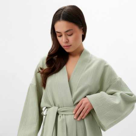 Women's robe KAFTAN BASIC R.44-46, Green-1