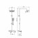 The shower system Fashun A52424-7, lever, tropical shower, shower set, black