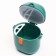 Container for storing baby food, with a spoon of 450 ml, green color