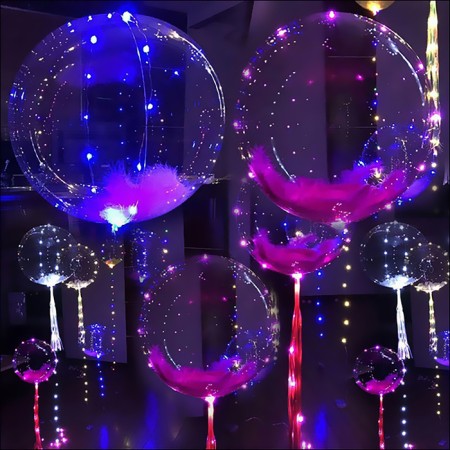 LED tape for balloon, garland, 3 meters, color mix-4