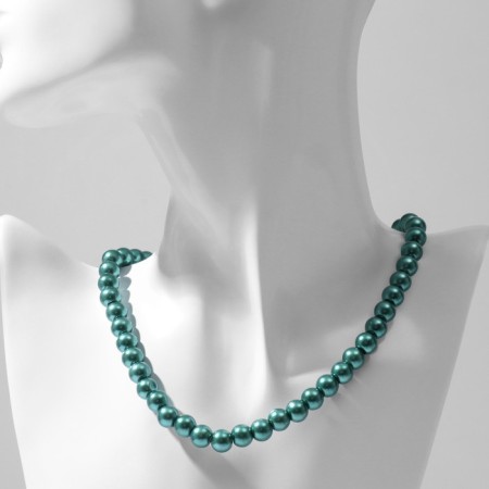 Beads "Classic" mood, ball No. 8, color bright green, l = 40 cm