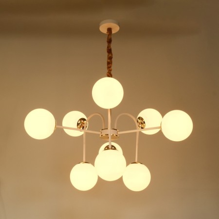 Causte "Punto" 9he27 white-gold 76x76x78 cm-2