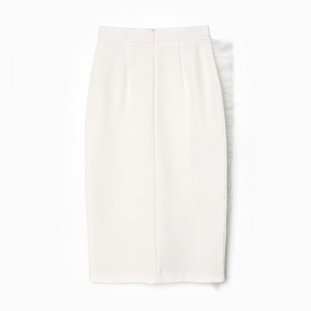 Women's skirt Minaku: Partydress Milk Color, Rr. 42-7