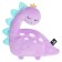 Developing toy "Dino Lavender", with cherry bones, 21 cm