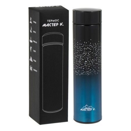 Thermos, 500 ml, Basic "Master K.", with a strain, with a temperature sensor, retains heat of 10 hours-1