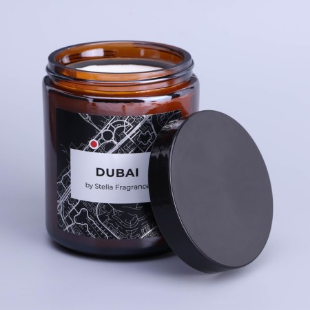 Aromatic candle in the bank "Dubai", citrus, spices, 250 g-1