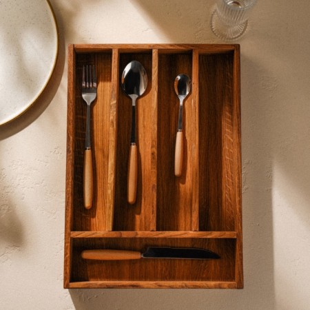 A box of natural oak for cutlery Sima-Land Home, 34 × 25 × 5 cm-6