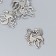 Decor for creativity Metal "Horse with a long mane" silver 2x1.6 cm