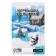 Mormyshka column black, white stripes + chameleon cube, weight 0.45 g